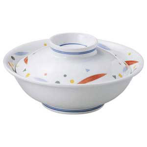 八角形 蓋つき煮物椀 陶磁器製 忙しい