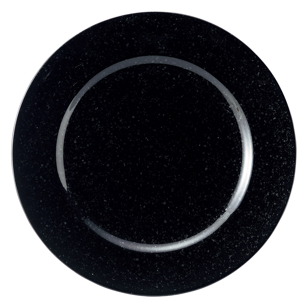 リム26㎝皿 ホ565-578 | 黒御影 | 洋陶オープン | 業務用食器卸
