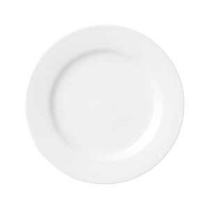 ヤ593-338 白玉渕 丸8インチランチ皿 ヤ593-338 白玉渕 丸8インチランチ皿